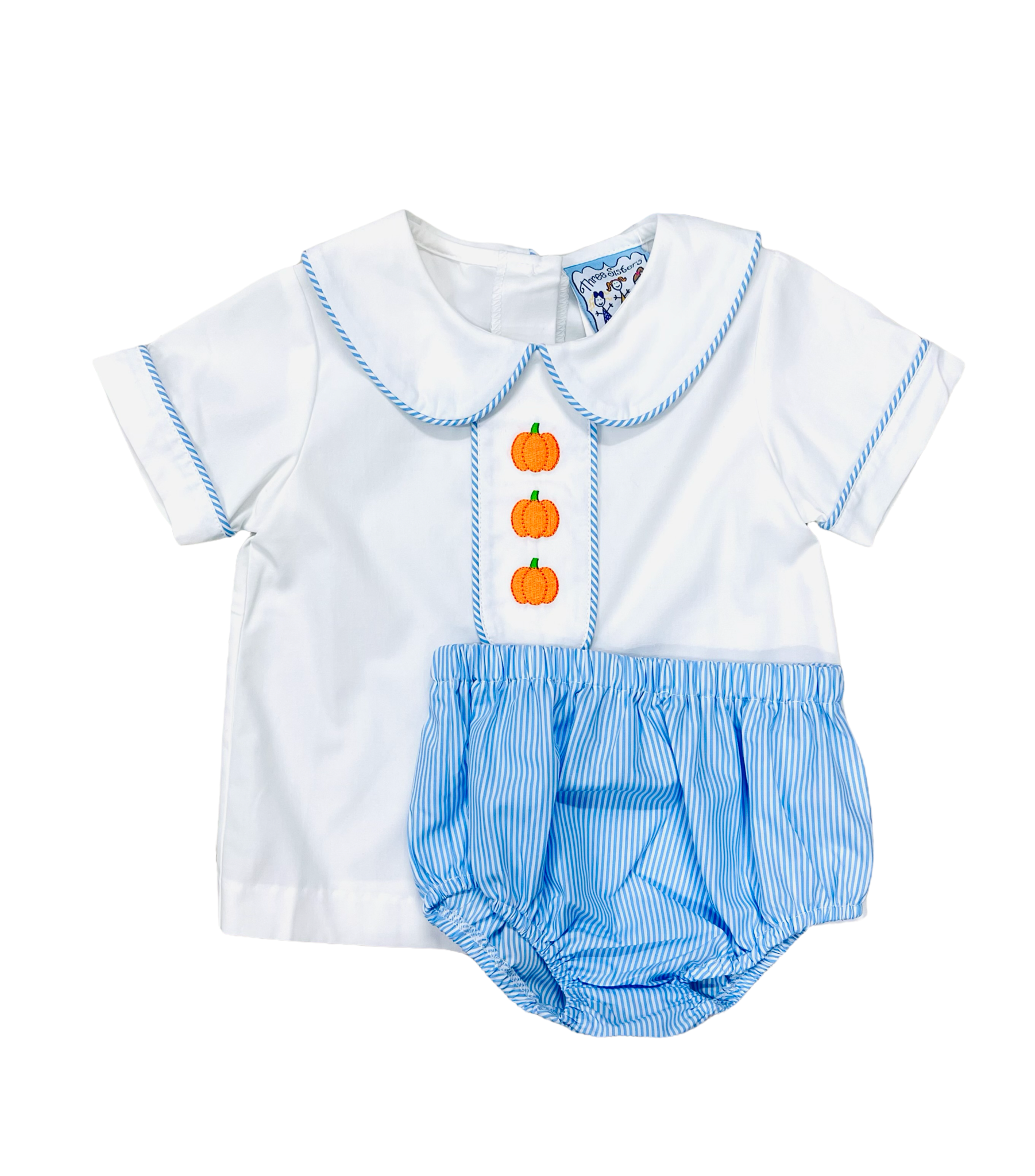 Three Sisters Boy's Pumpkin Trio Bloomer Set