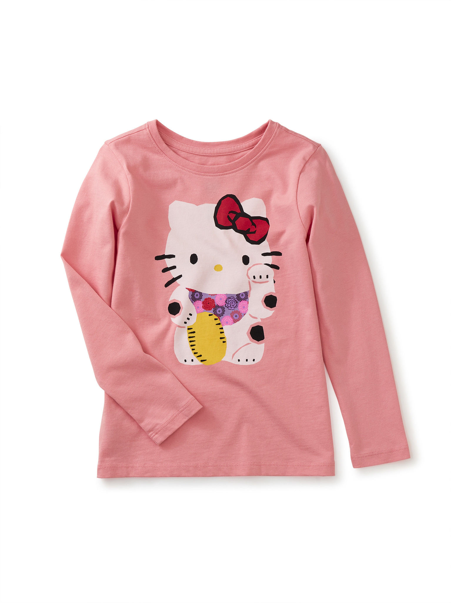 Tea Collection Pink Hello Kitty Wave Graphic Tee