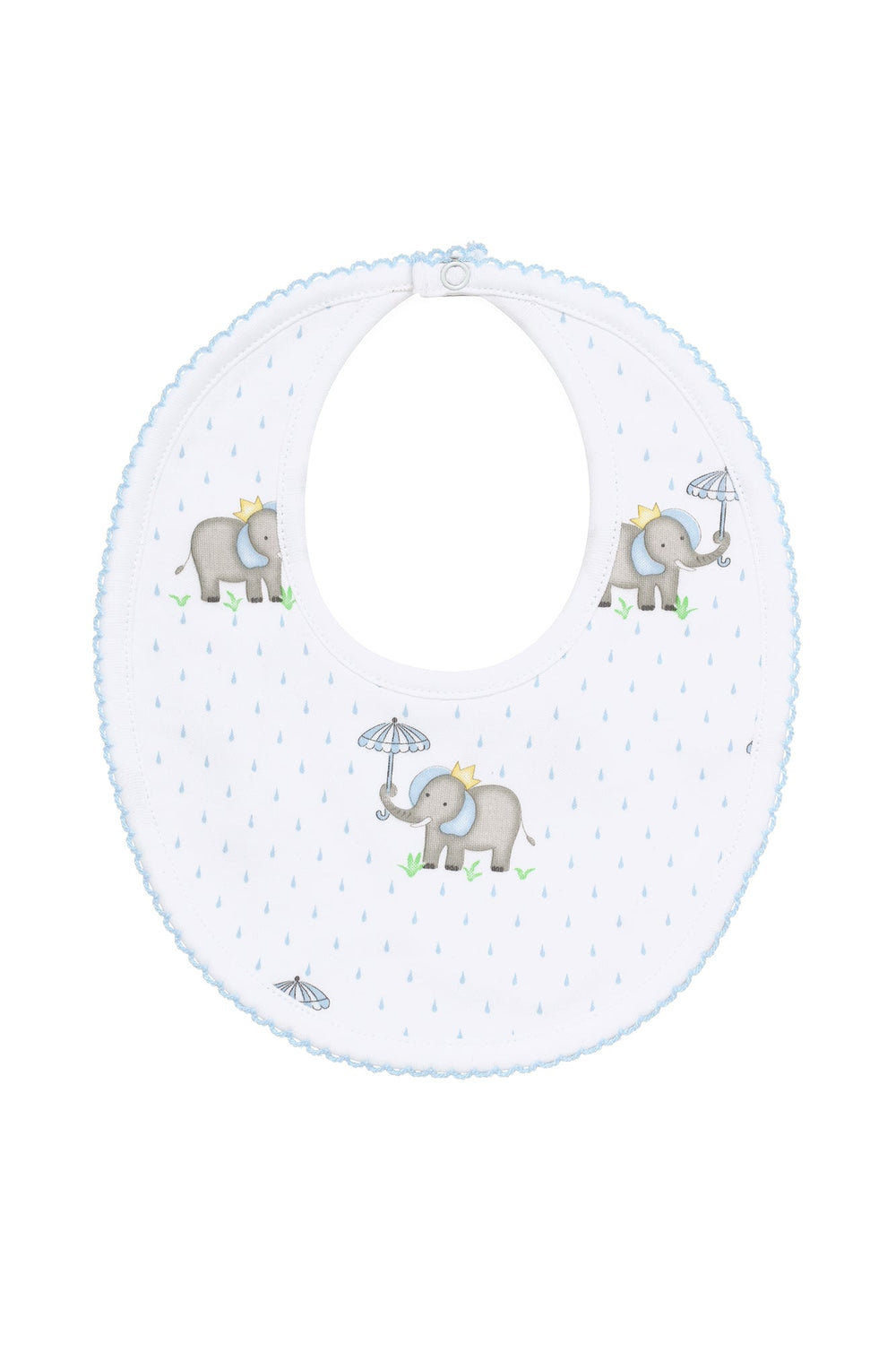 Nellapima Blue Elephant Baby Bib