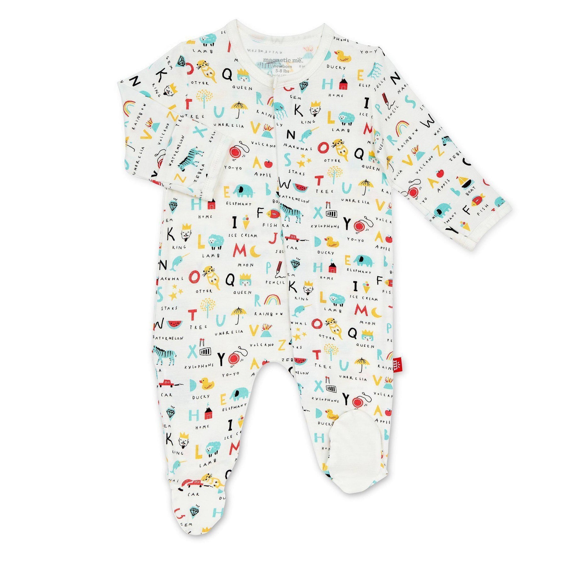 Magnificent Baby ABC Love Modal Footie