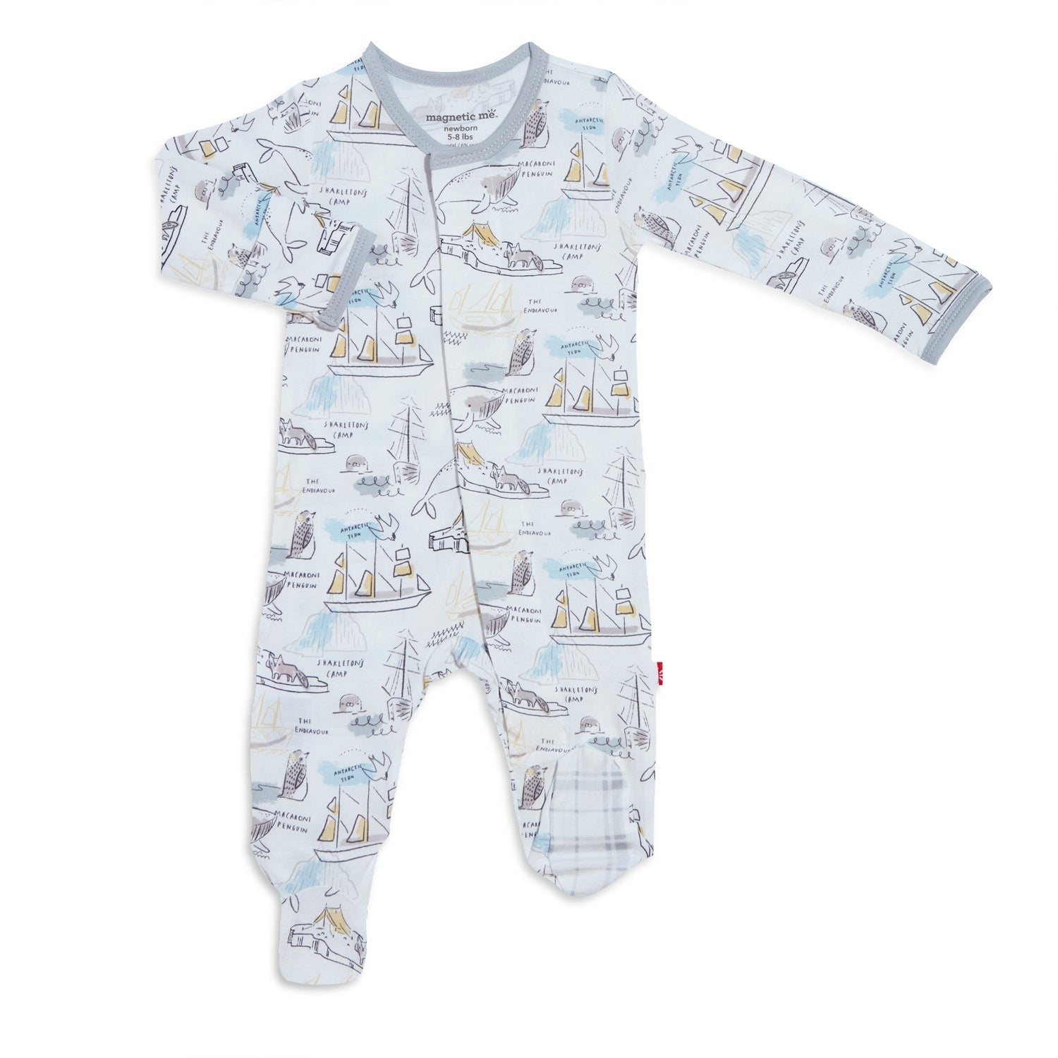 Magnificent Baby Shakleton Modal Footie Magnificent Baby Shakleton Modal Footie