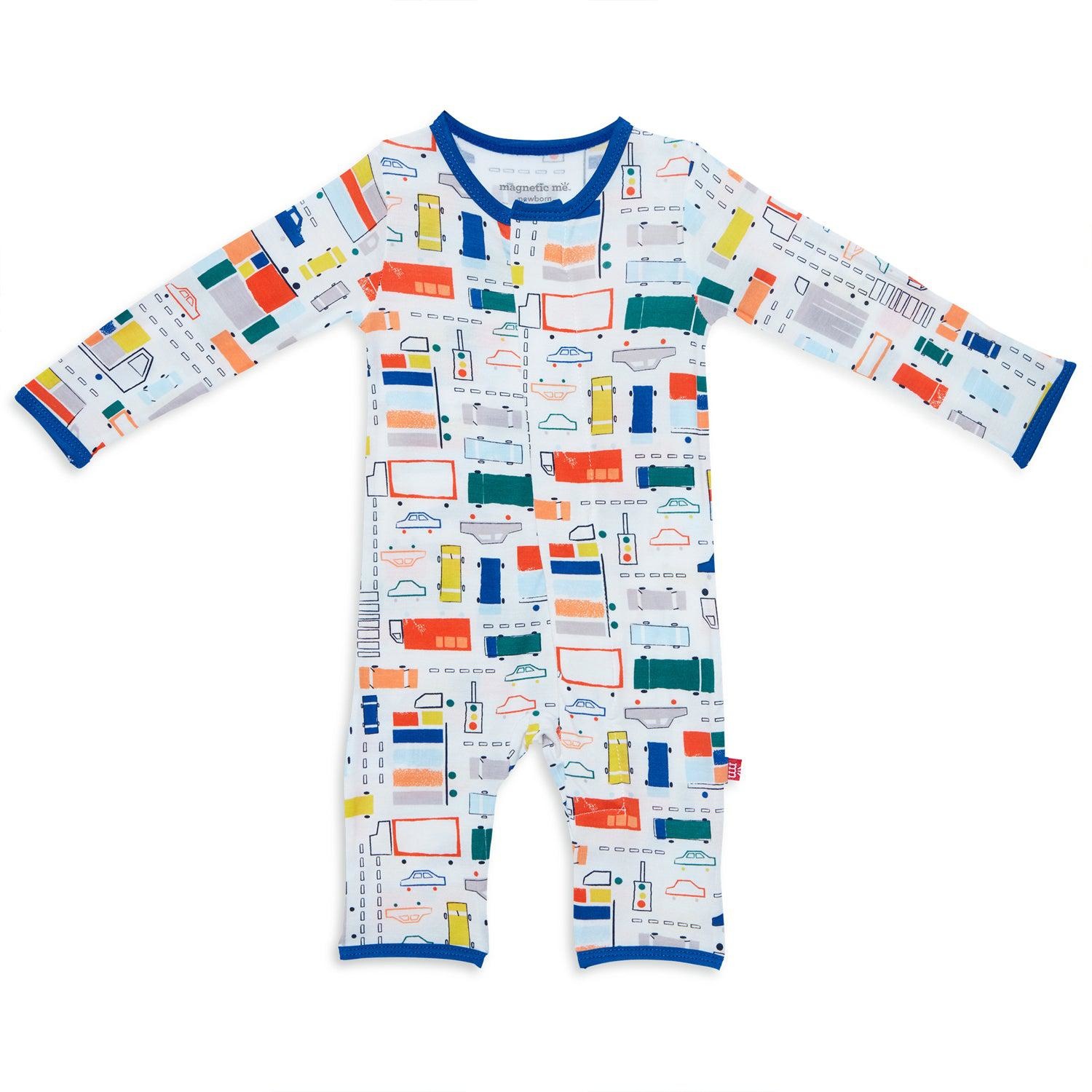 Magnificent Baby Traffic Jammies Modal Coverall