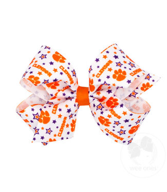 Wee Ones Clemson Star King Bow