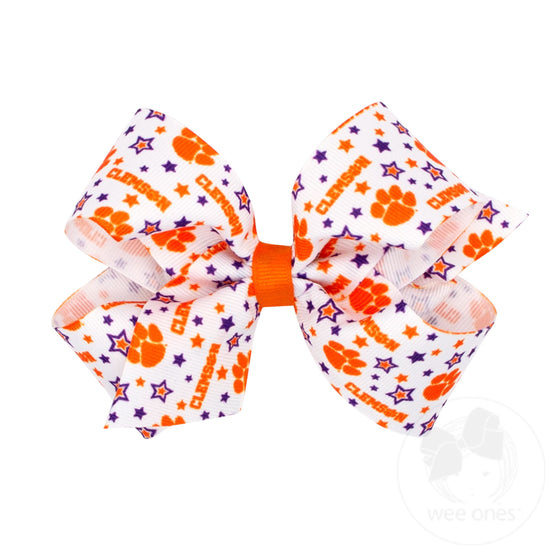 Wee Ones Clemson Star King Bow