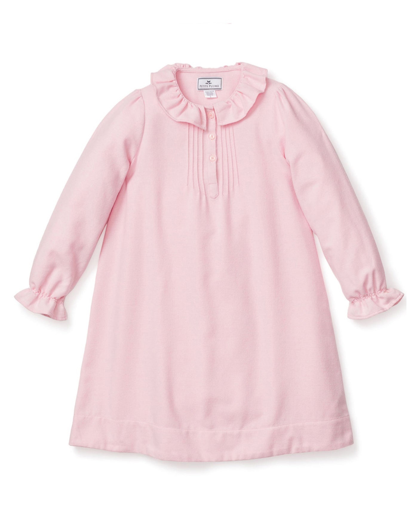 Petite Plume Pink Flannel Victoria Nightgown Petite Plume Pink Flannel Victoria Nightgown
