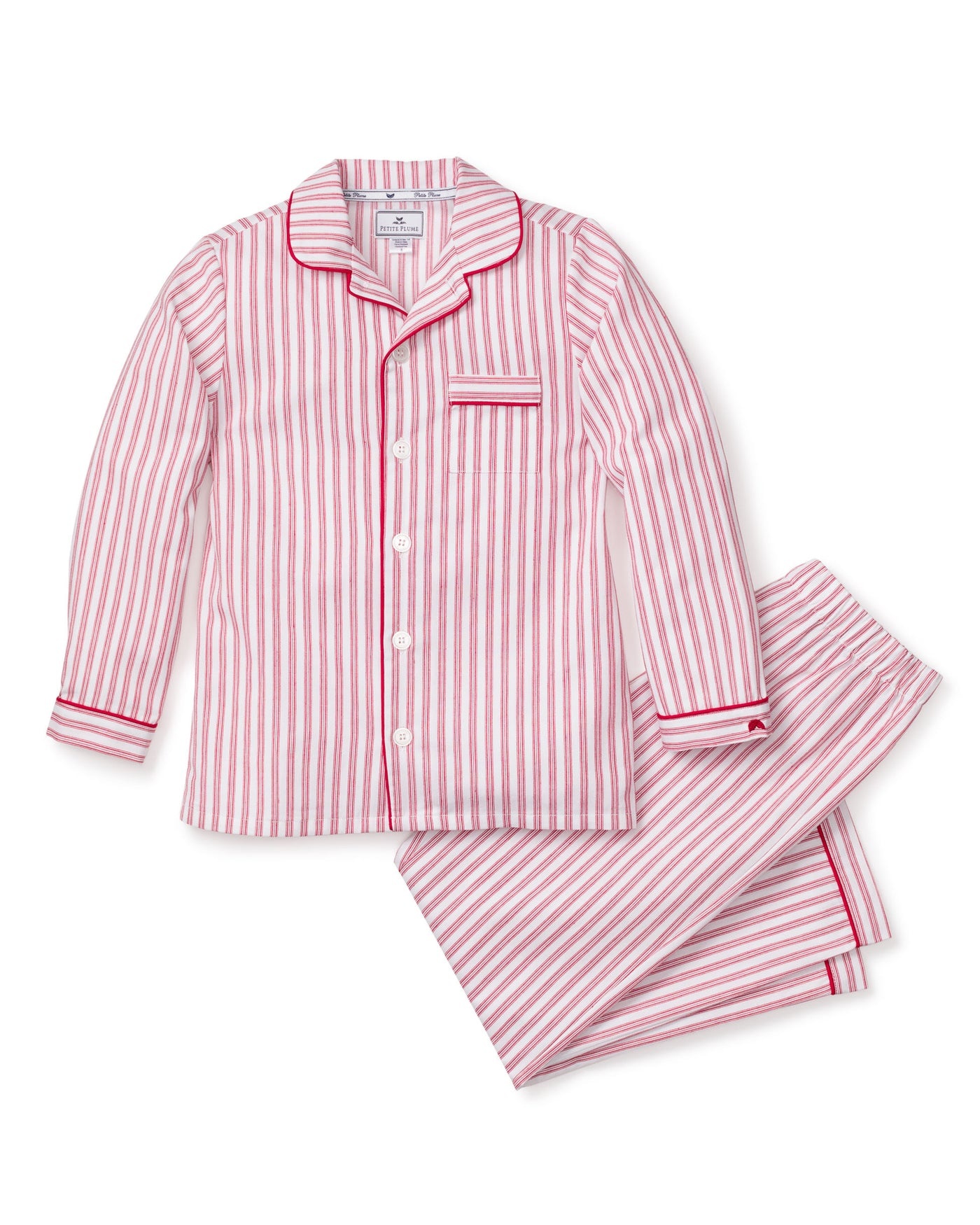 Petite Plume Antique Red Ticking Pajamas