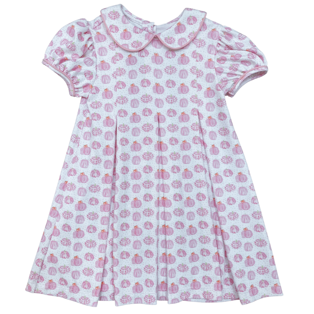 James and Lottie Pumpkins Knit Penny Pleat Dress
