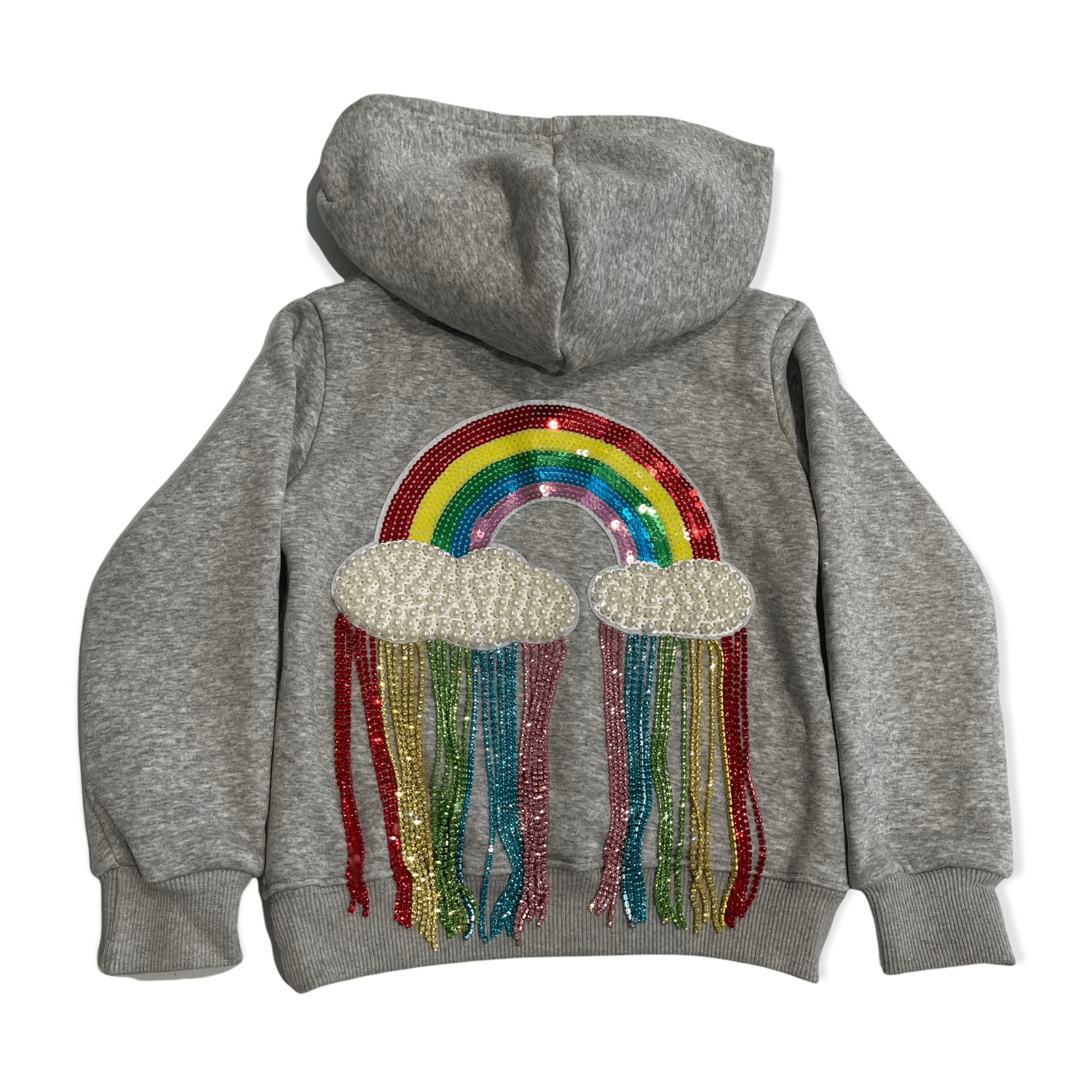 Lola & the Boys Crystal Rainbow Hoodie
