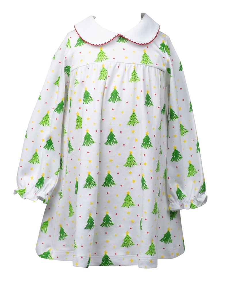 the proper peony Holiday Trees Yoke Dress