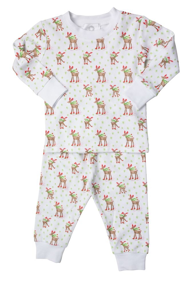 the proper peony Reindeer Two Piece PJ Set the proper peony Reindeer Two Piece PJ Set