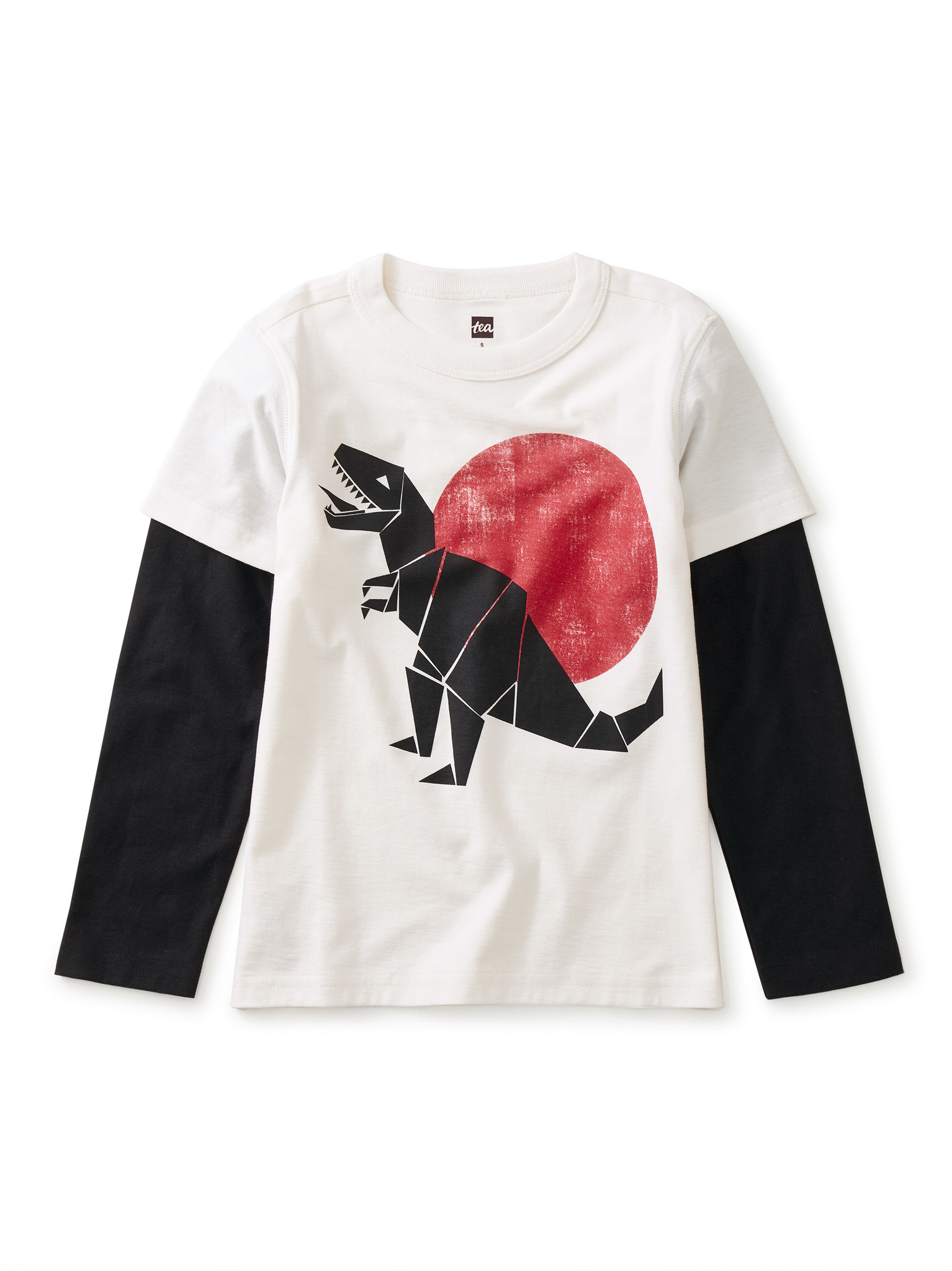 Tea Collection T-Rex Layered Graphic Tee