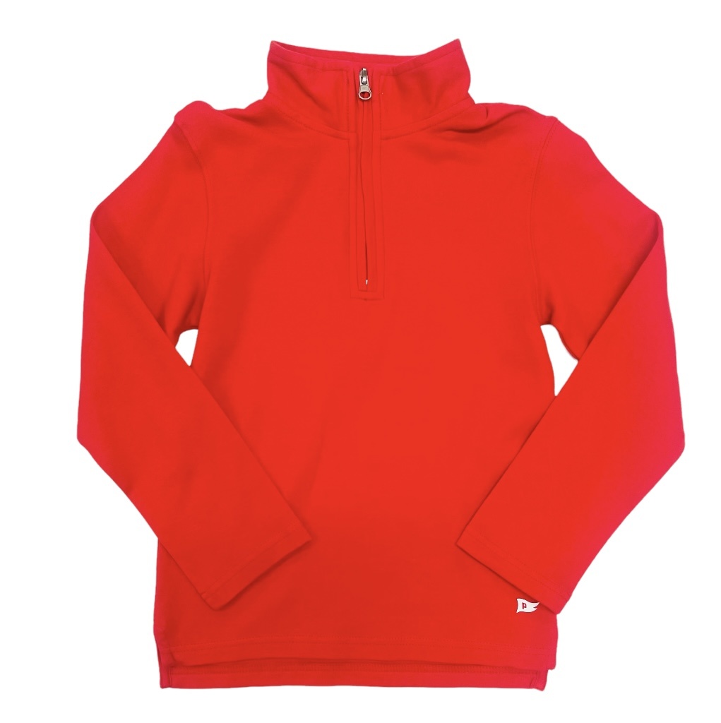 Pedal Red  Quarter Zip Pullover