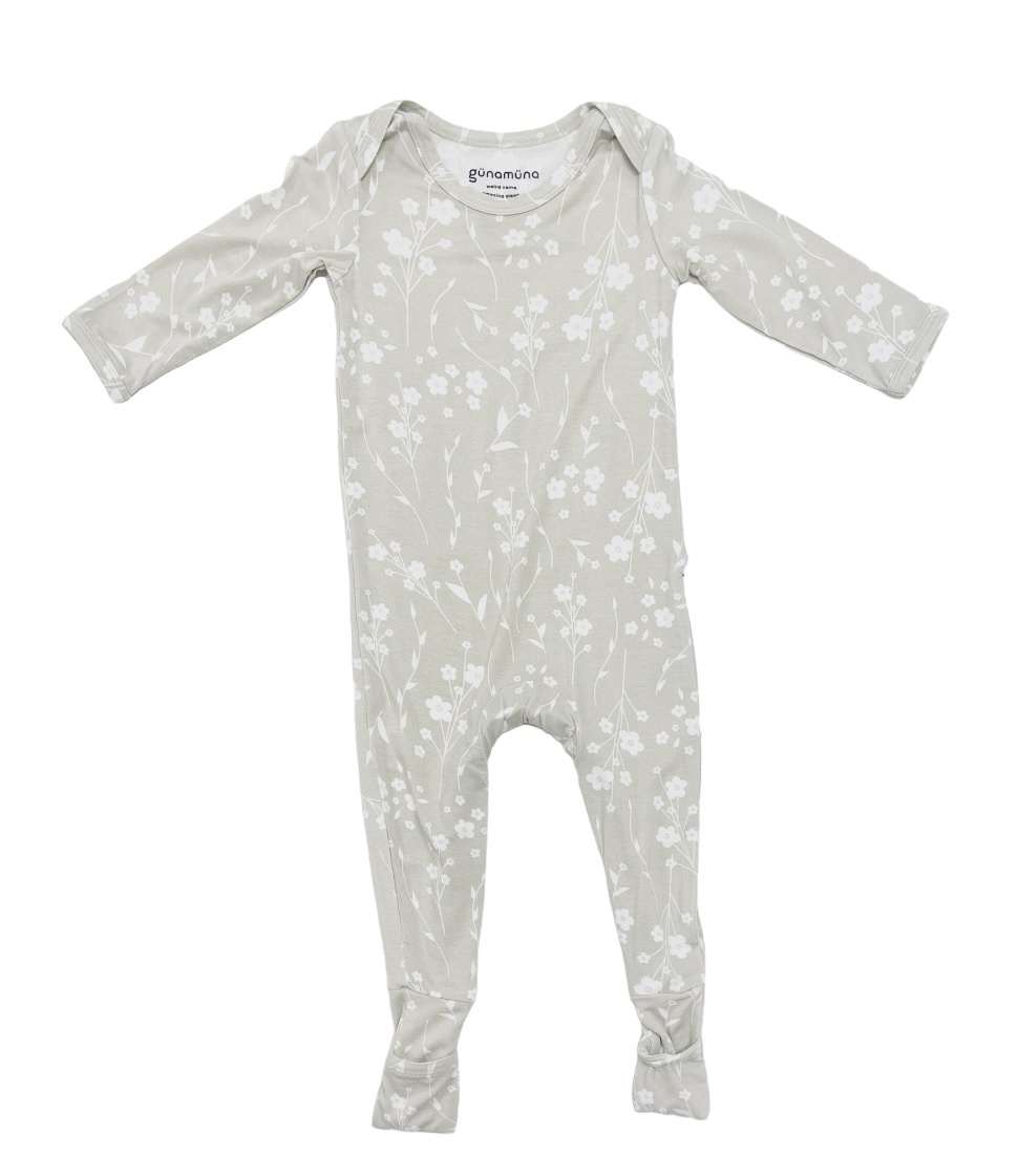 gunamuna Magnolia Convertible Romper Footie