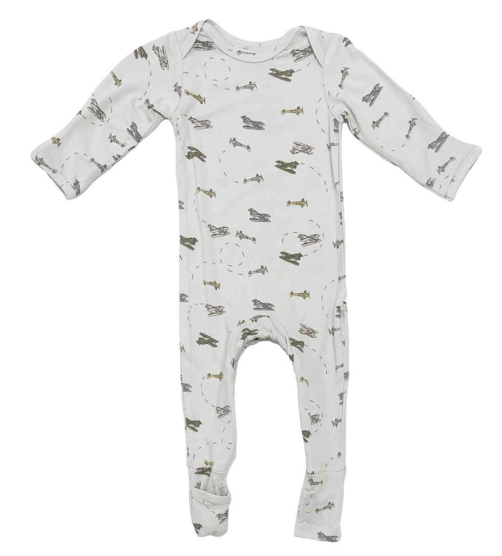 gunamuna Flight Convertible Romper Footie