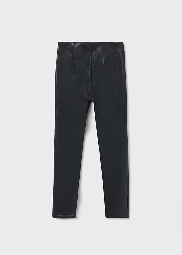 Mayoral Black Leatherette Leggings