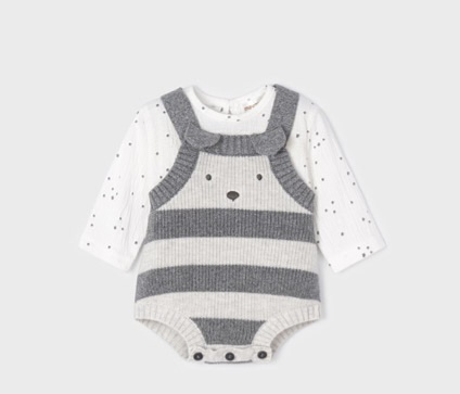 Mayoral Knitted Overall Set