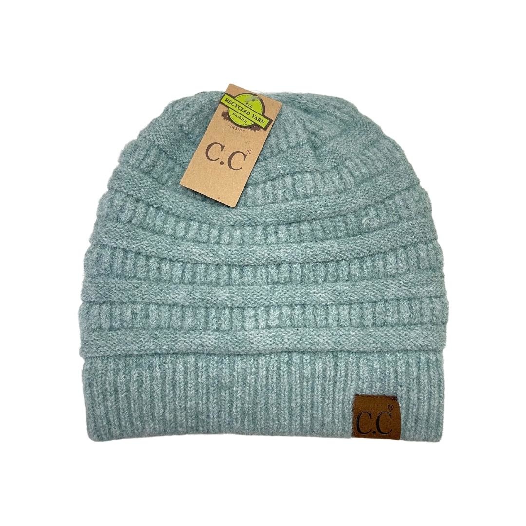 CC Beanie Fuzzy Mixed Yarn Beanie