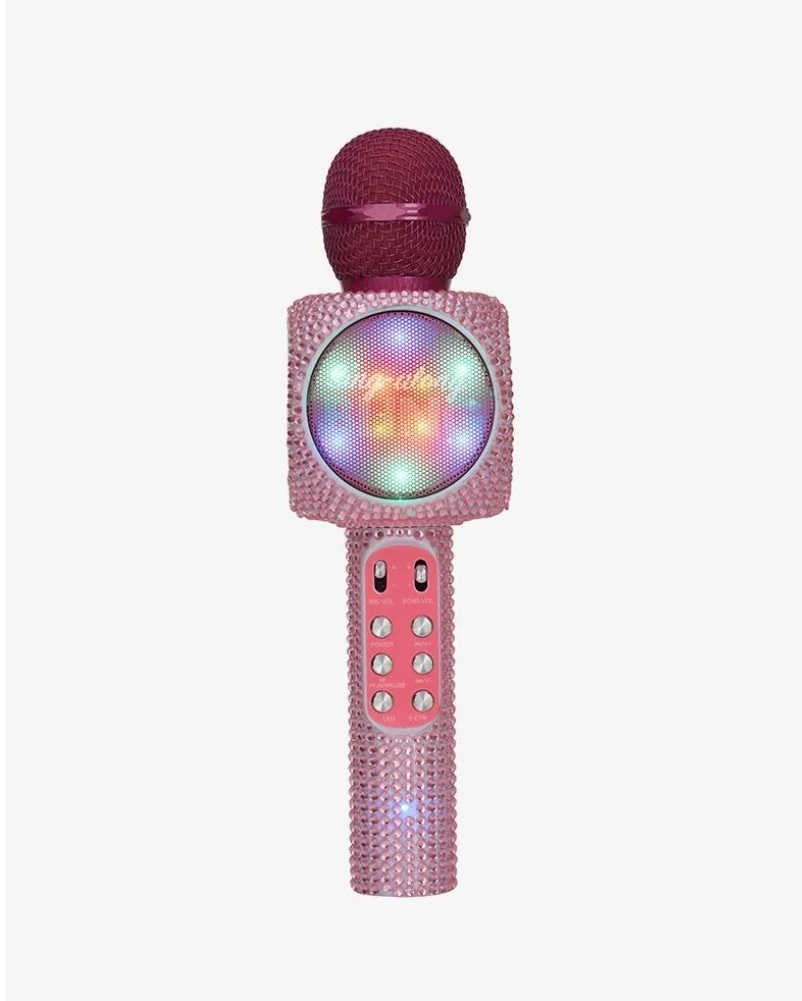 Wireless Express Pink Bling Karaoke Microphone