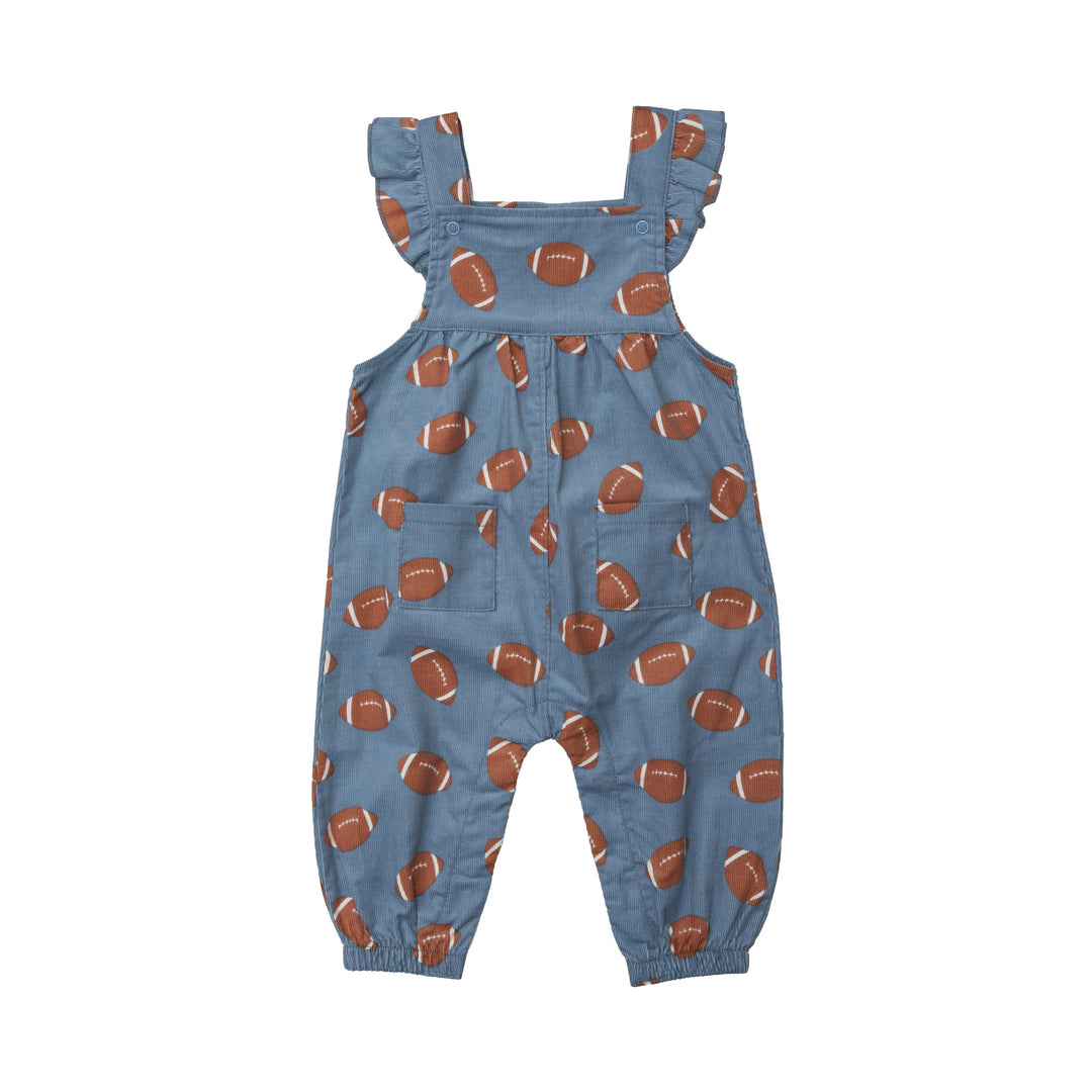 Angel Dear Footballs Ruffle Overalls Angel Dear Footballs Ruffle Overalls