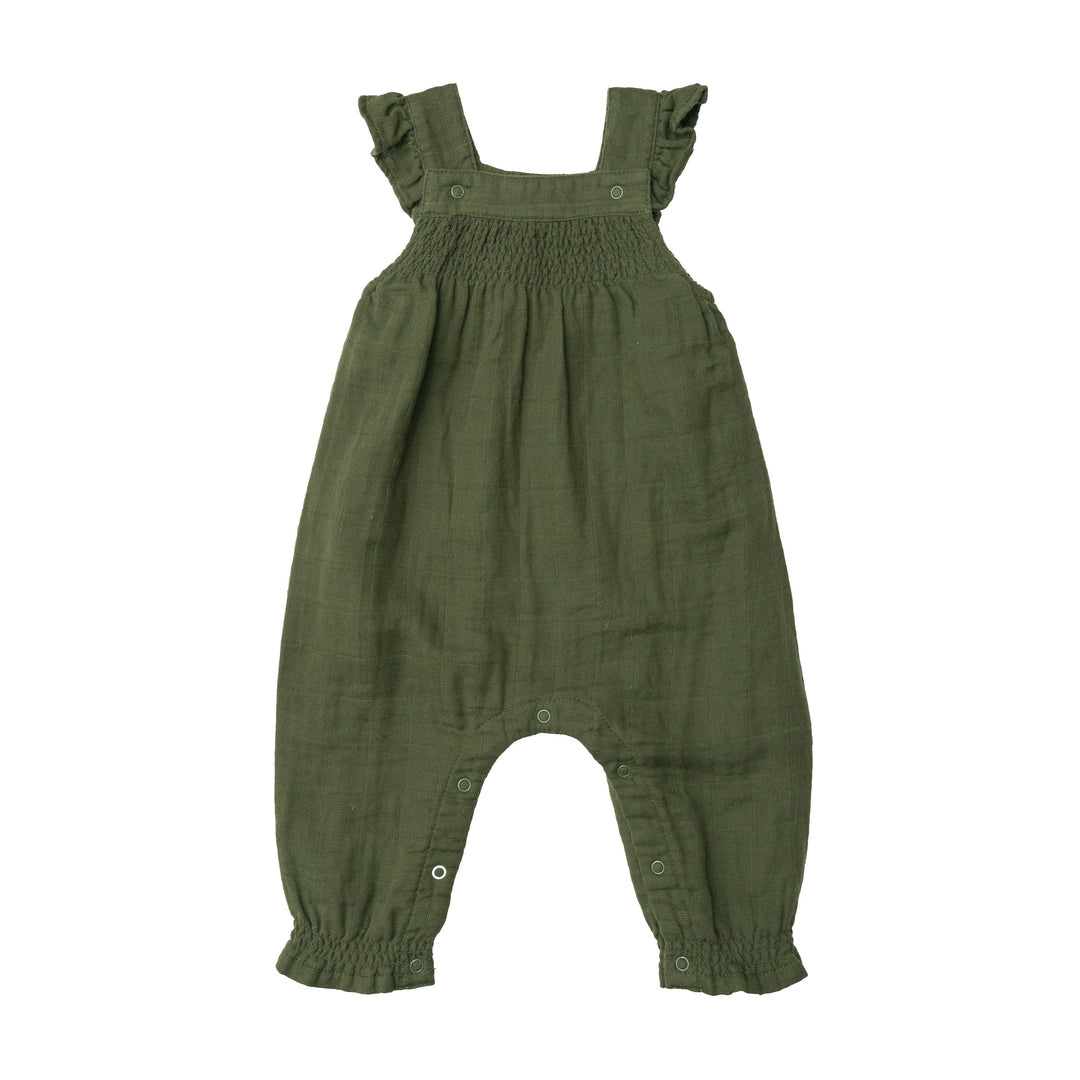 Angel Dear Muslin Chive Smocked Coverall