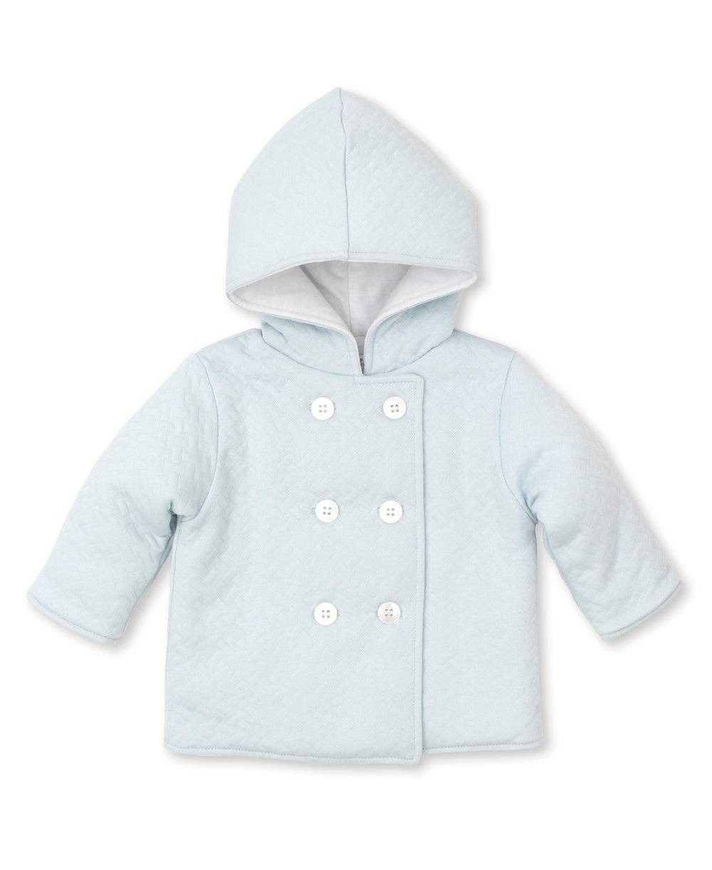 Kissy Kissy Blue Jacquard Padded Jacket Kissy Kissy Blue Jacquard Padded Jacket