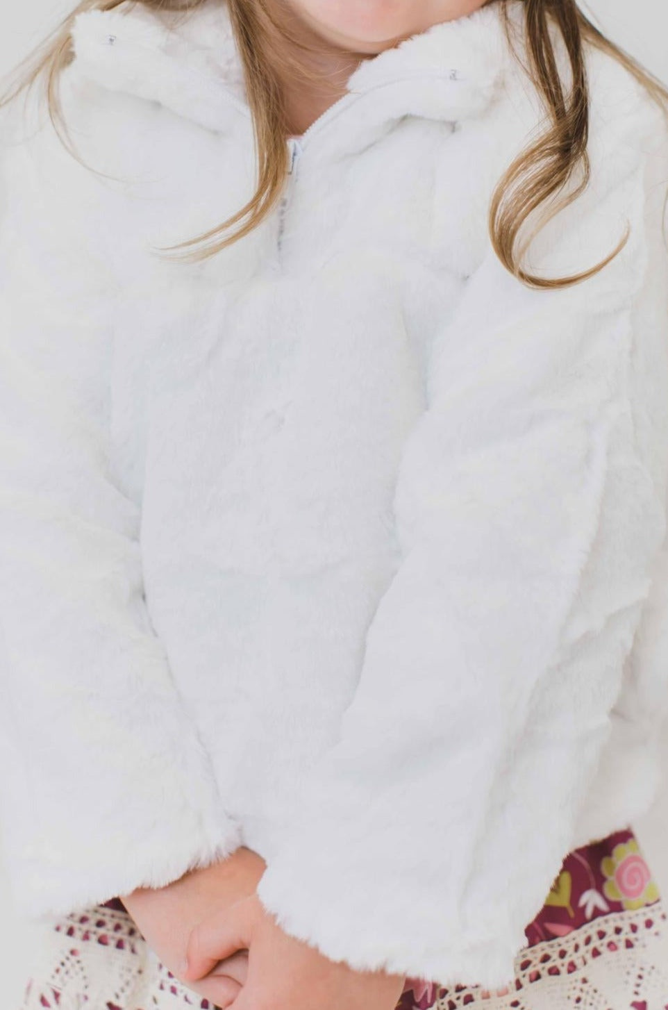 Mila & Rose White Fuzzy Pullover Mila & Rose White Fuzzy Pullover