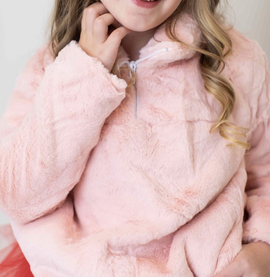 Mila & Rose Light Pink Fuzzy Pullover Mila & Rose Light Pink Fuzzy Pullover