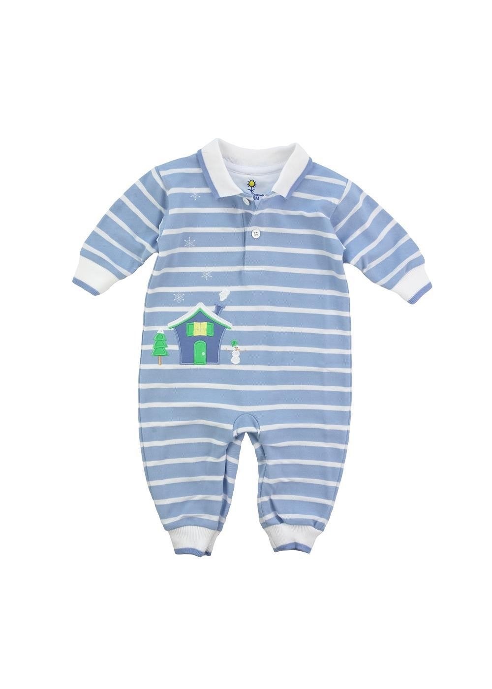 Florence Eiseman Winter Cottage Stripe Longall