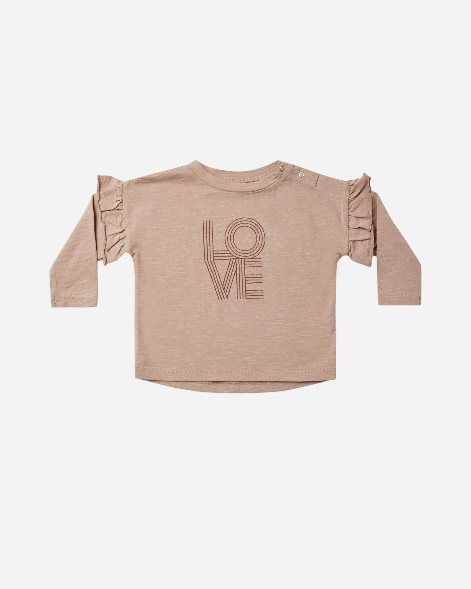 Rylee & Cru Love Ruffle Long Sleeve Tee Rylee & Cru Love Ruffle Long Sleeve Tee