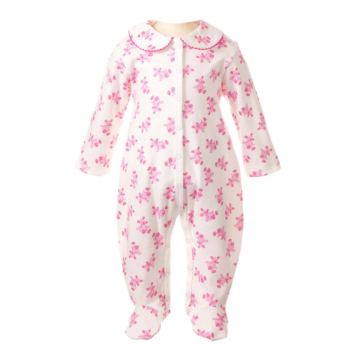 Rachel Riley Pink Teddy Babygro