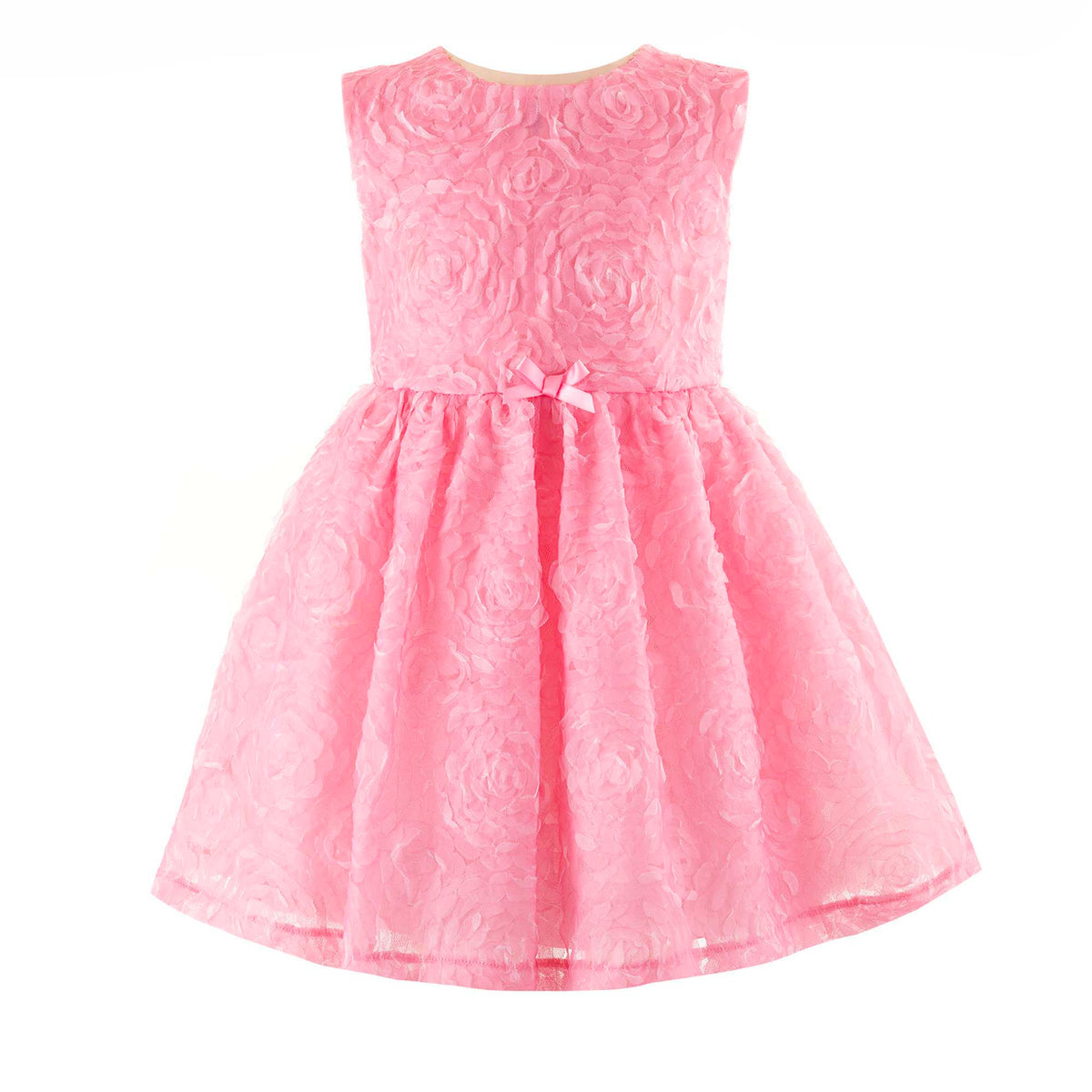 Rachel Riley Pink Rosette Tulle Dress