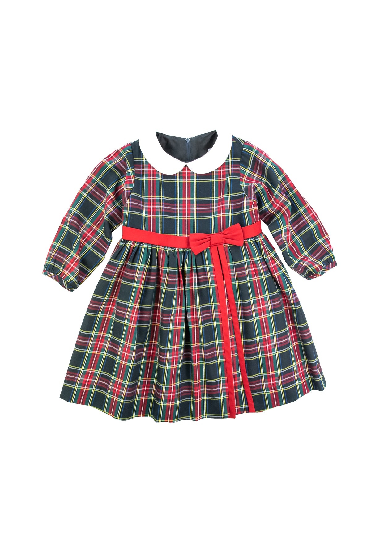 Florence Eiseman Plaid Dress with Collar and Bow