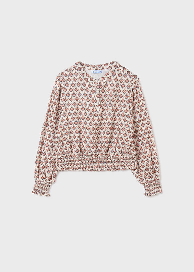 Mayoral Rosy Printed Blouse