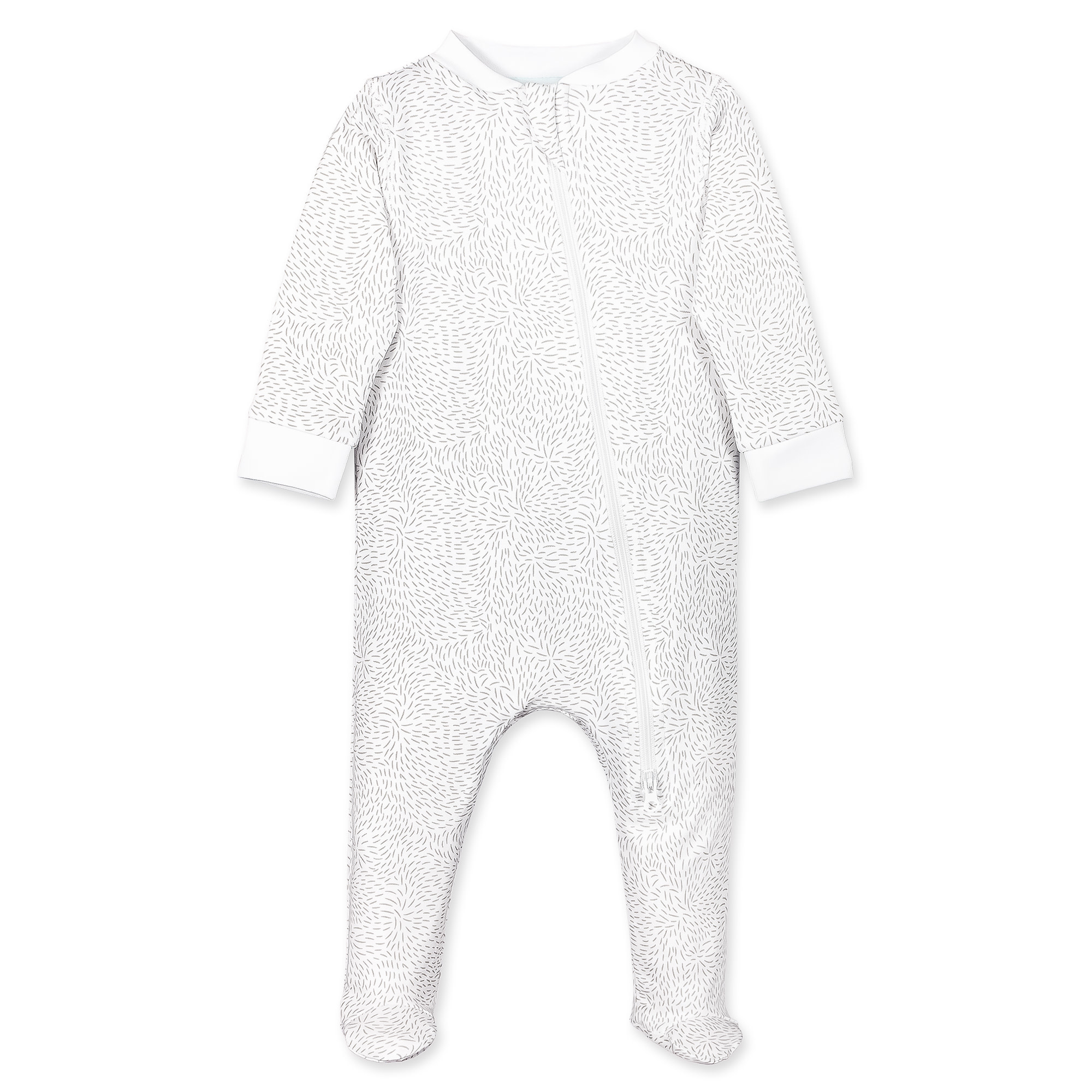 Feather Baby Bear Fur Zip Footie