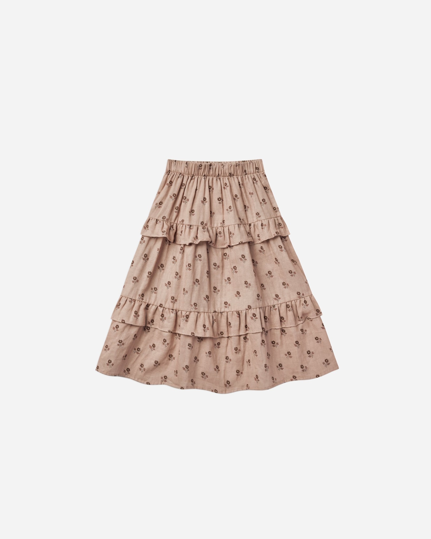 Rylee & Cru English Rose Ruffle Midi Skirt