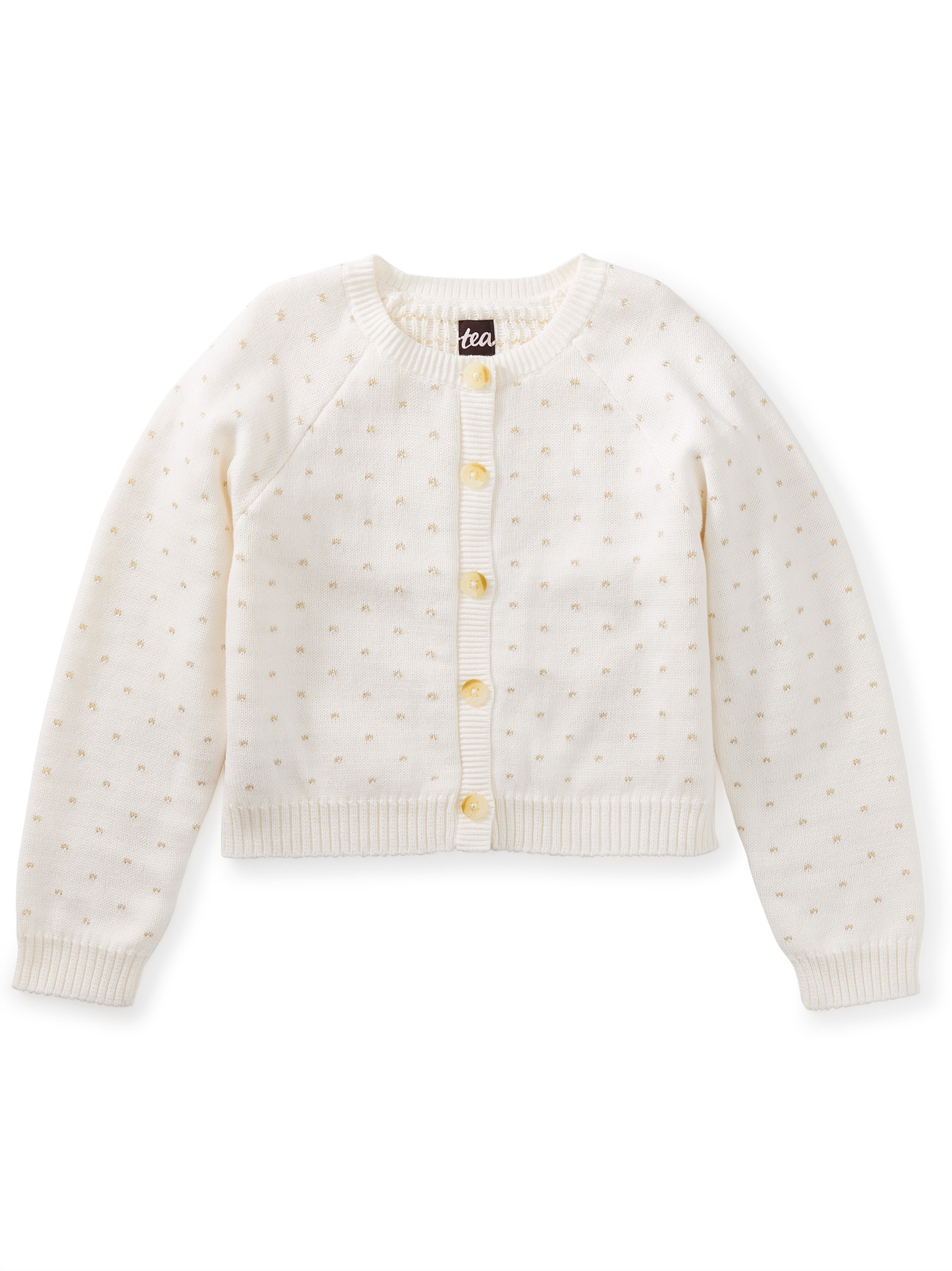 Tea Collection Gold Sparkle Cardigan Tea Collection Gold Sparkle Cardigan
