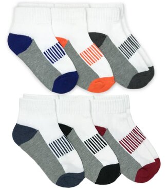 Jefferies Socks 6pk Sporty Half Crew Socks