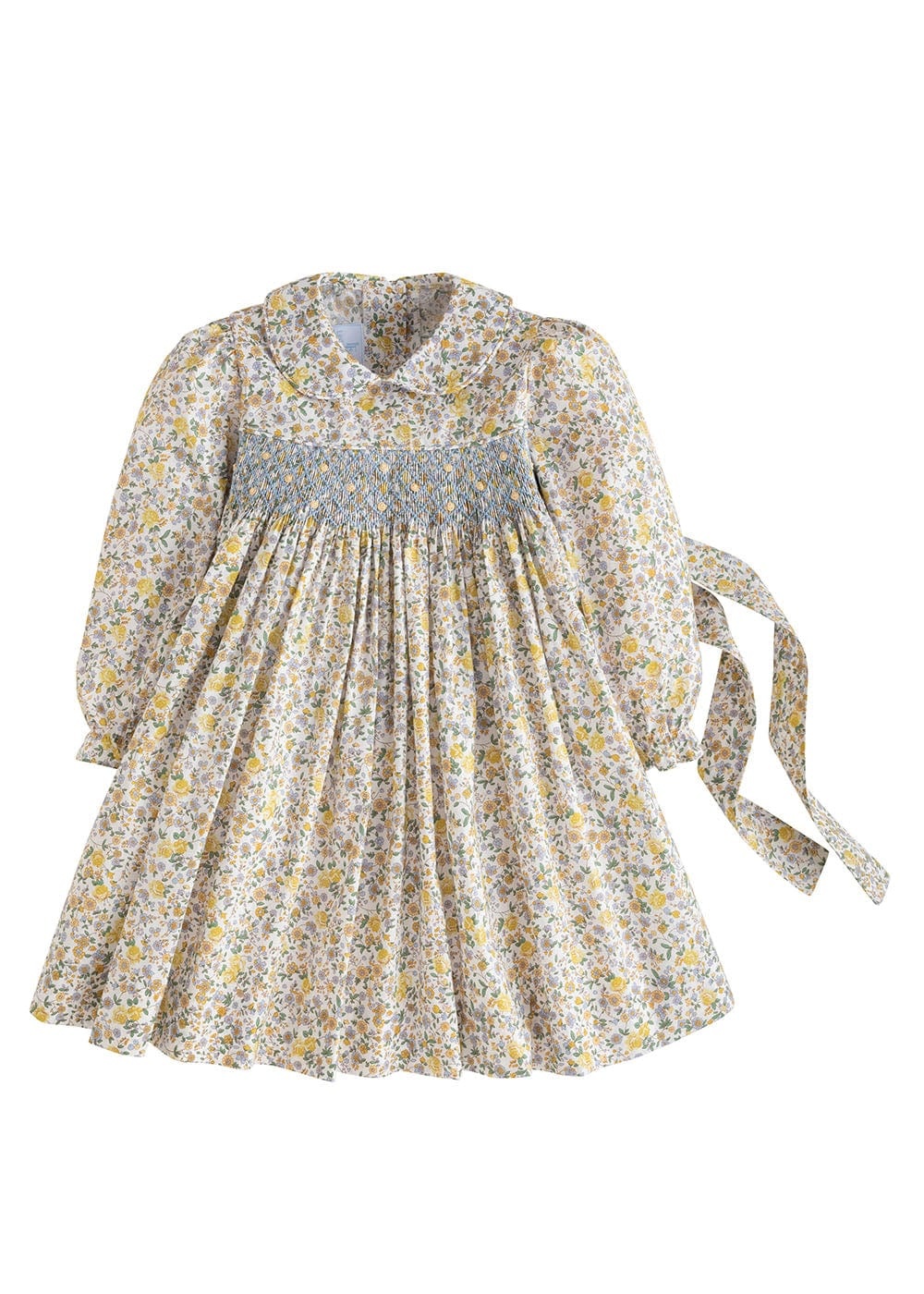 Little English Autumn Floral Smocked Charlotte Dress