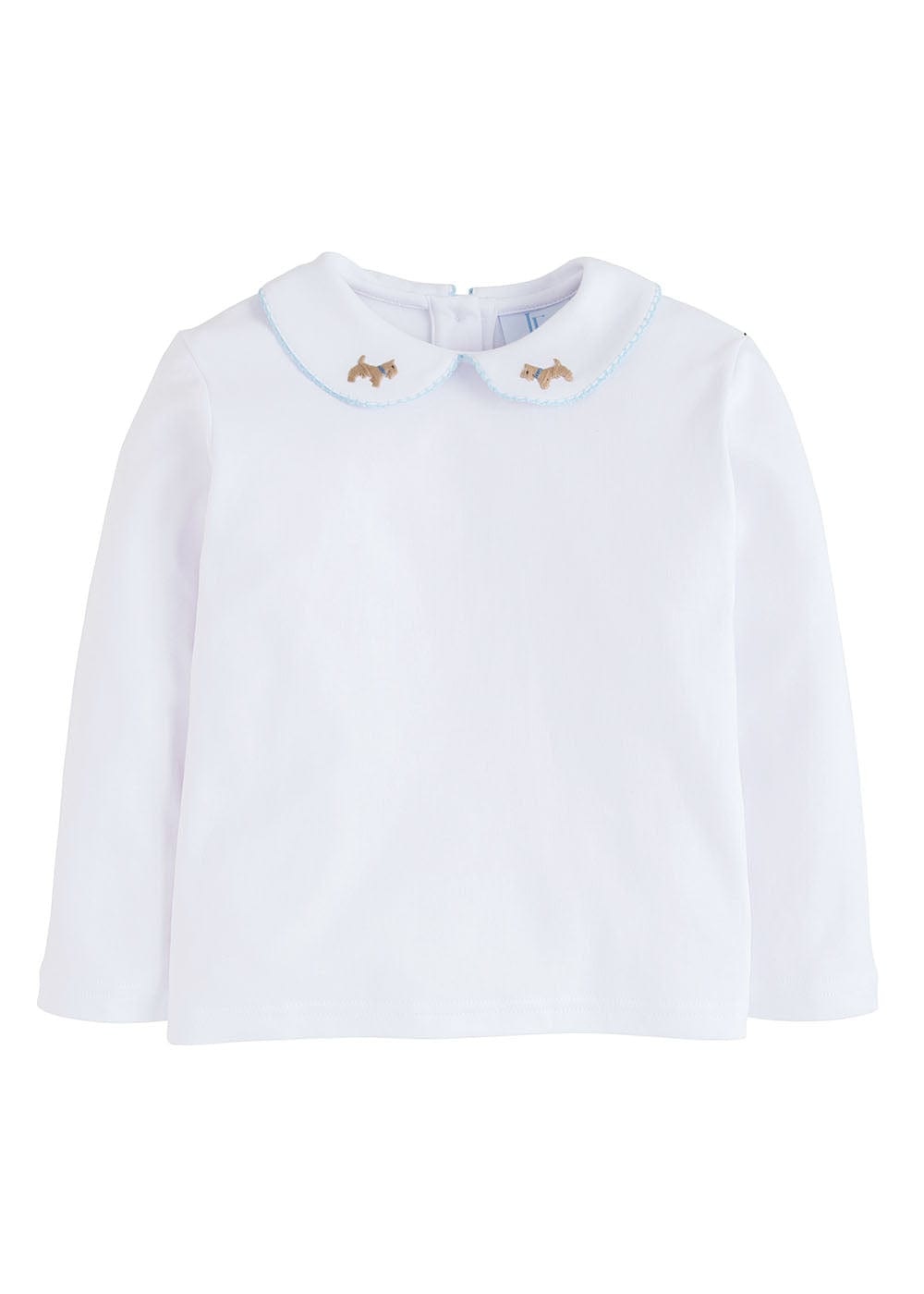 Little English Blue Scottie Pinpoint Shirt