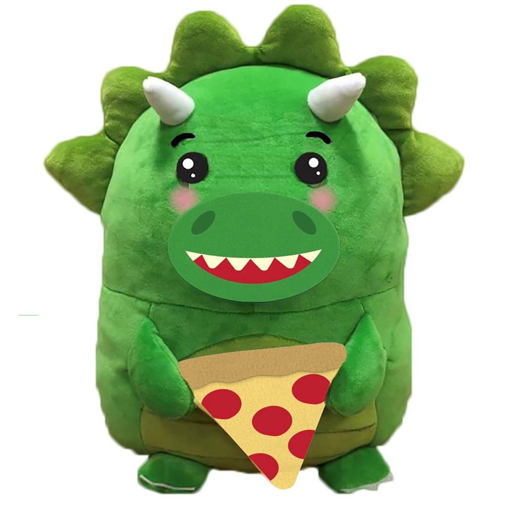 Iscream Pepper the Pizza Dino Plush