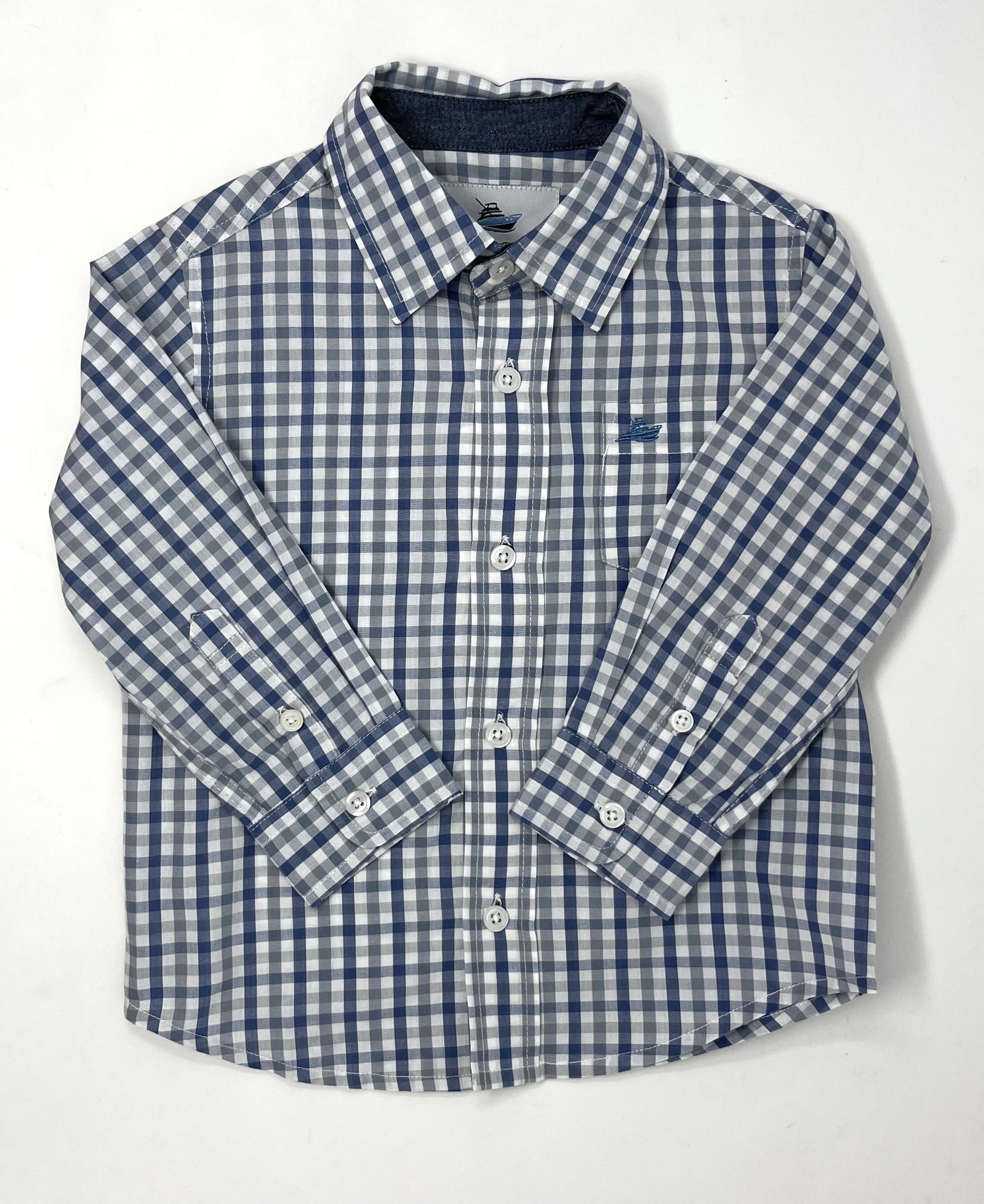 SouthBound Blue/Gray Dress Shirt