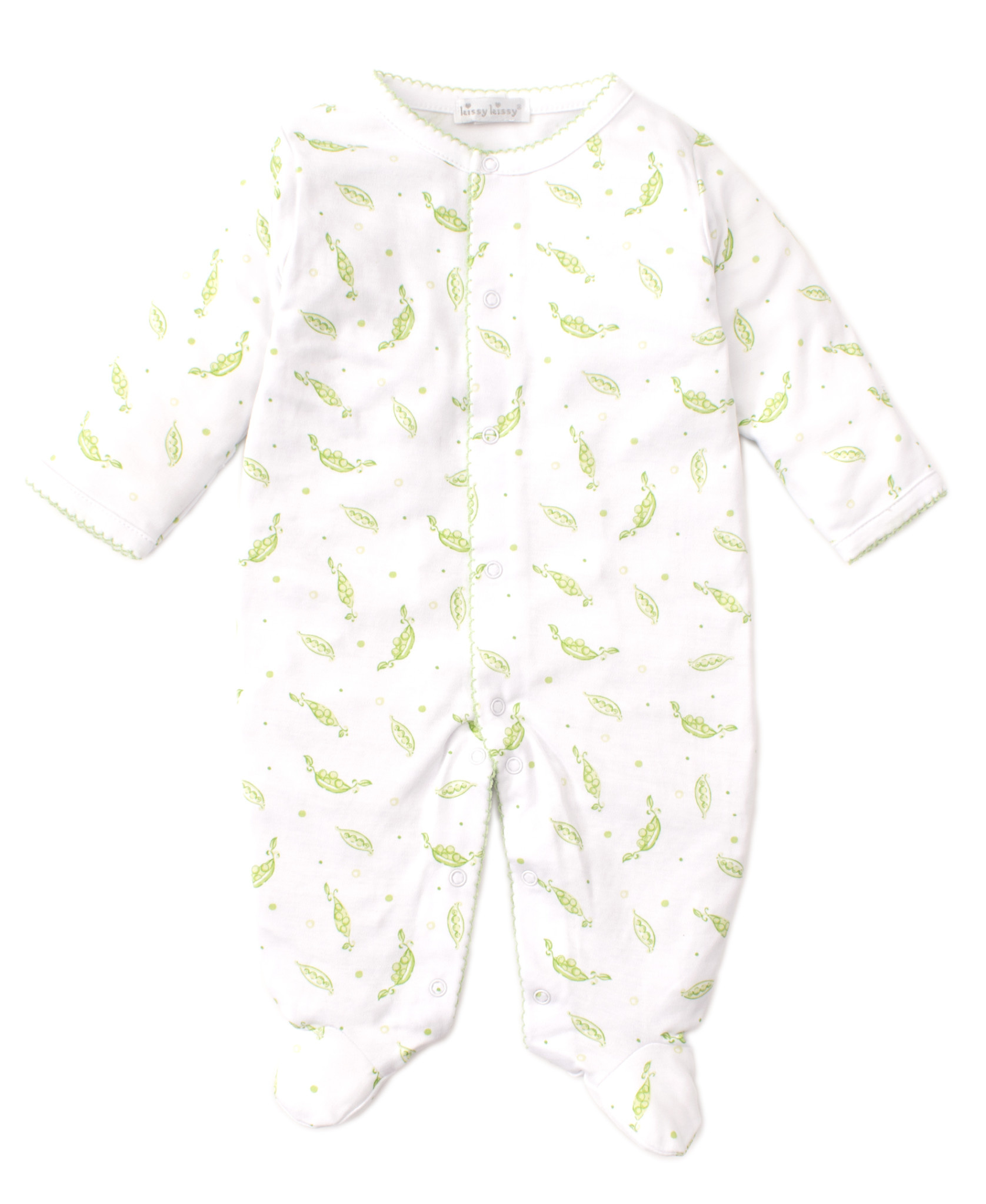 Kissy Kissy Green Peas Footie