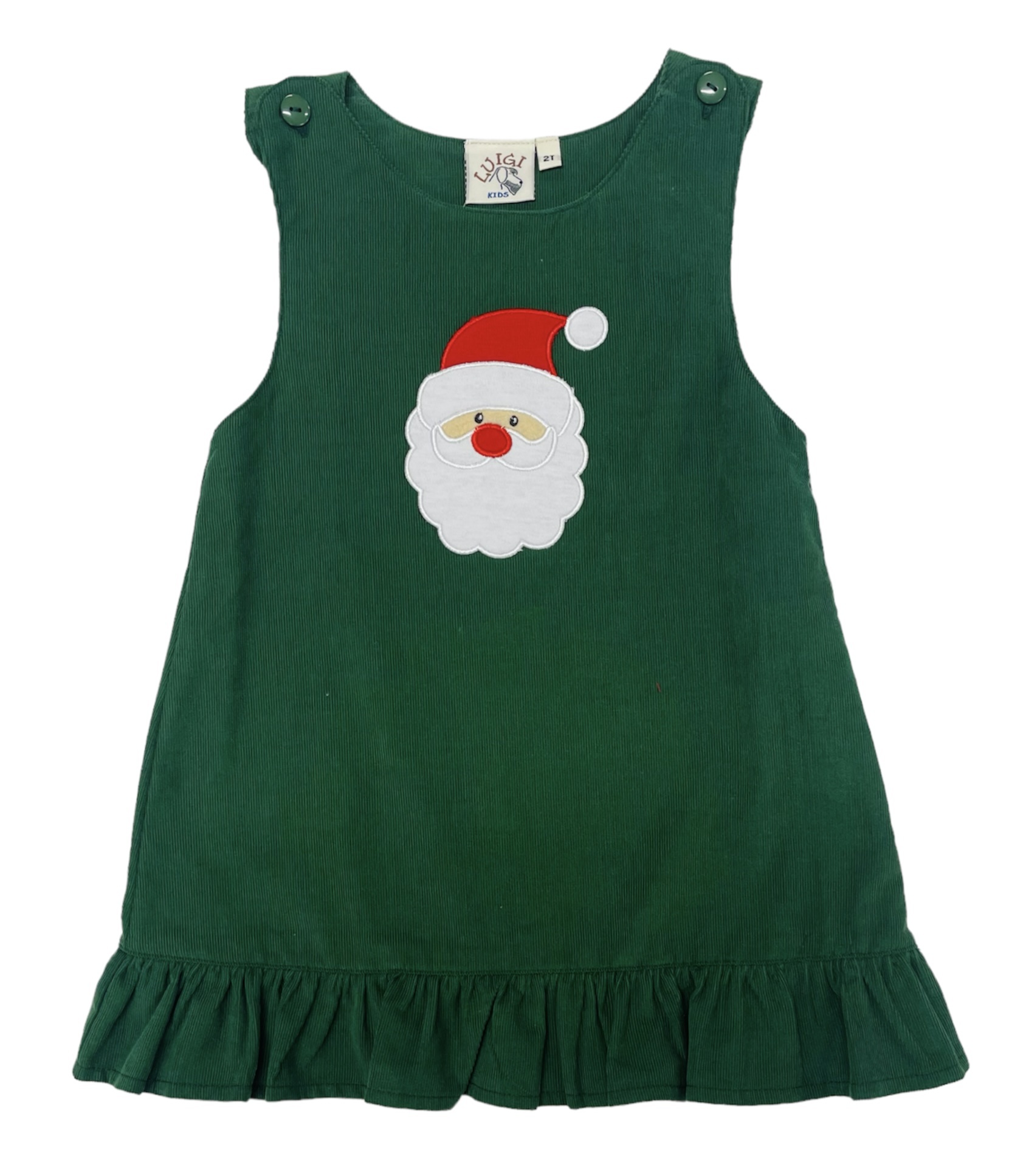 Luigi Green Cord Santa Jumper