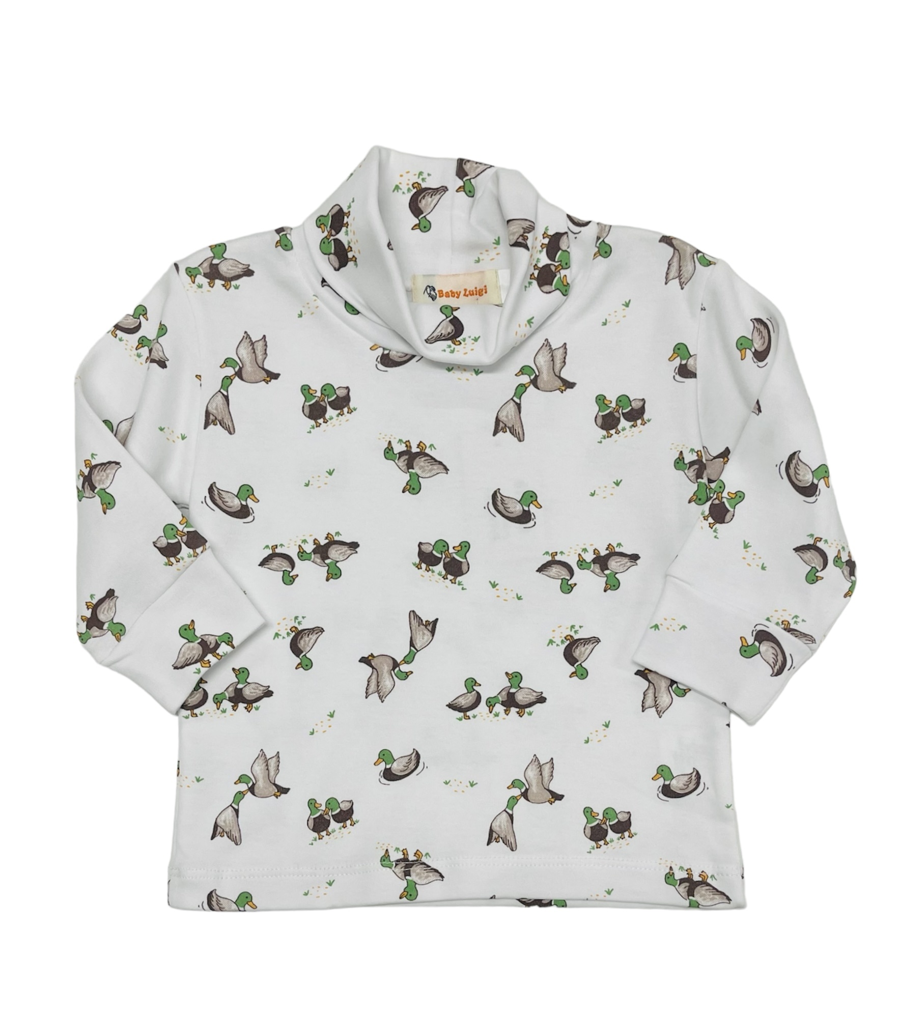 Luigi Mallard Pima Turtleneck