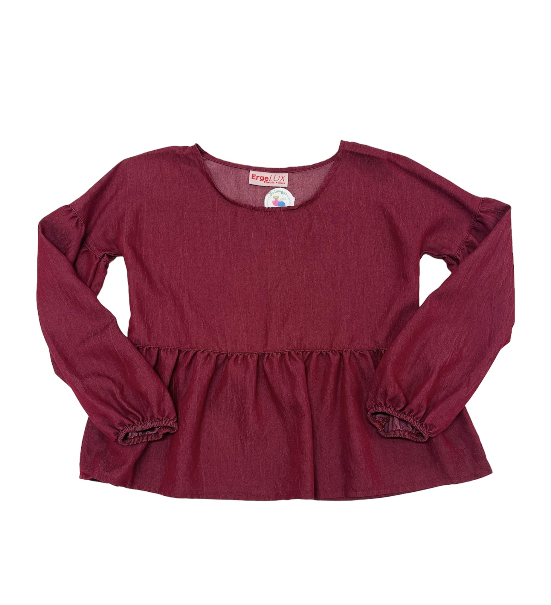 Erge Designs Maroon Textured Top Erge Designs Maroon Textured Top