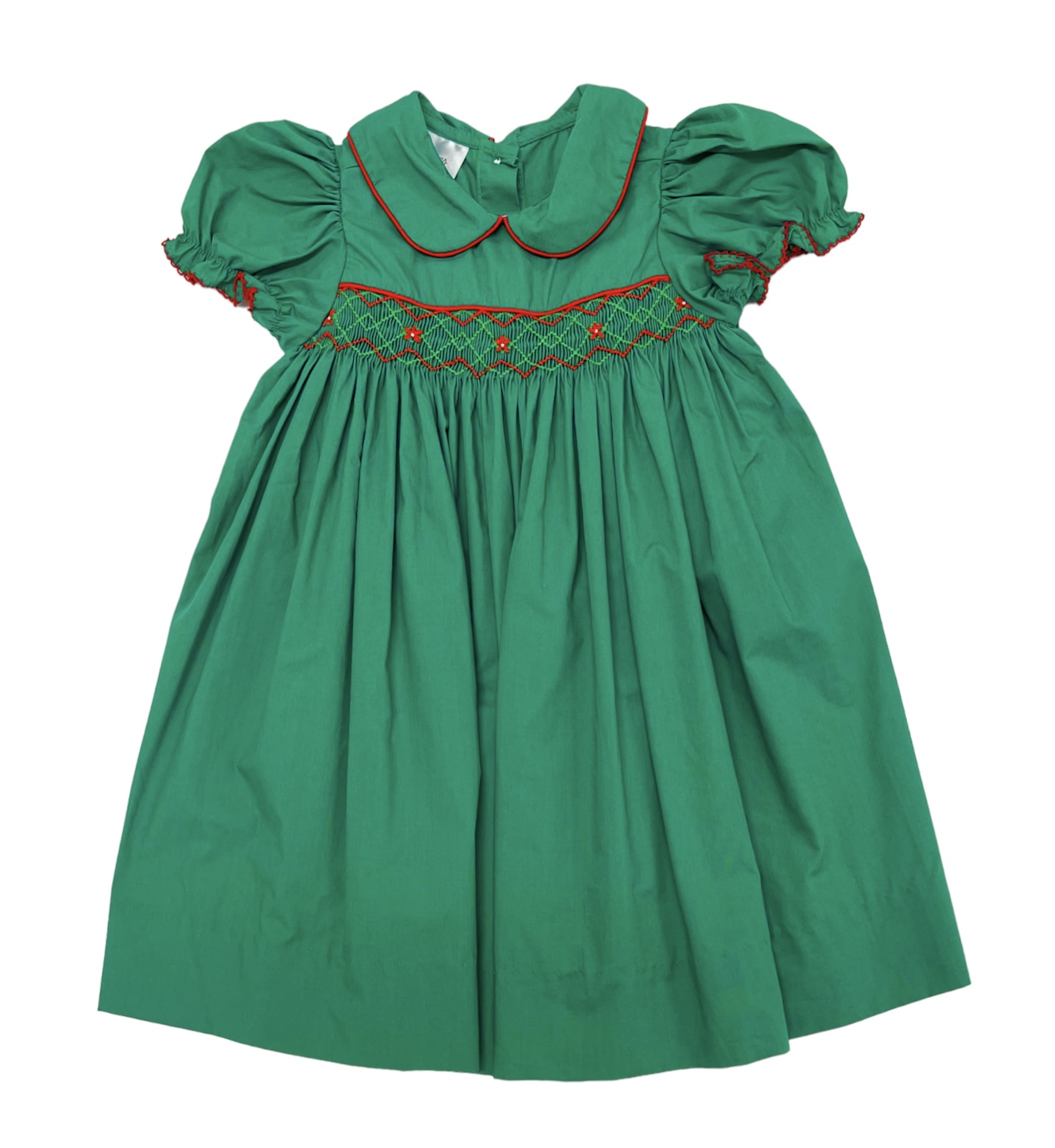 Baby Blessings Elena Green/Red Dress