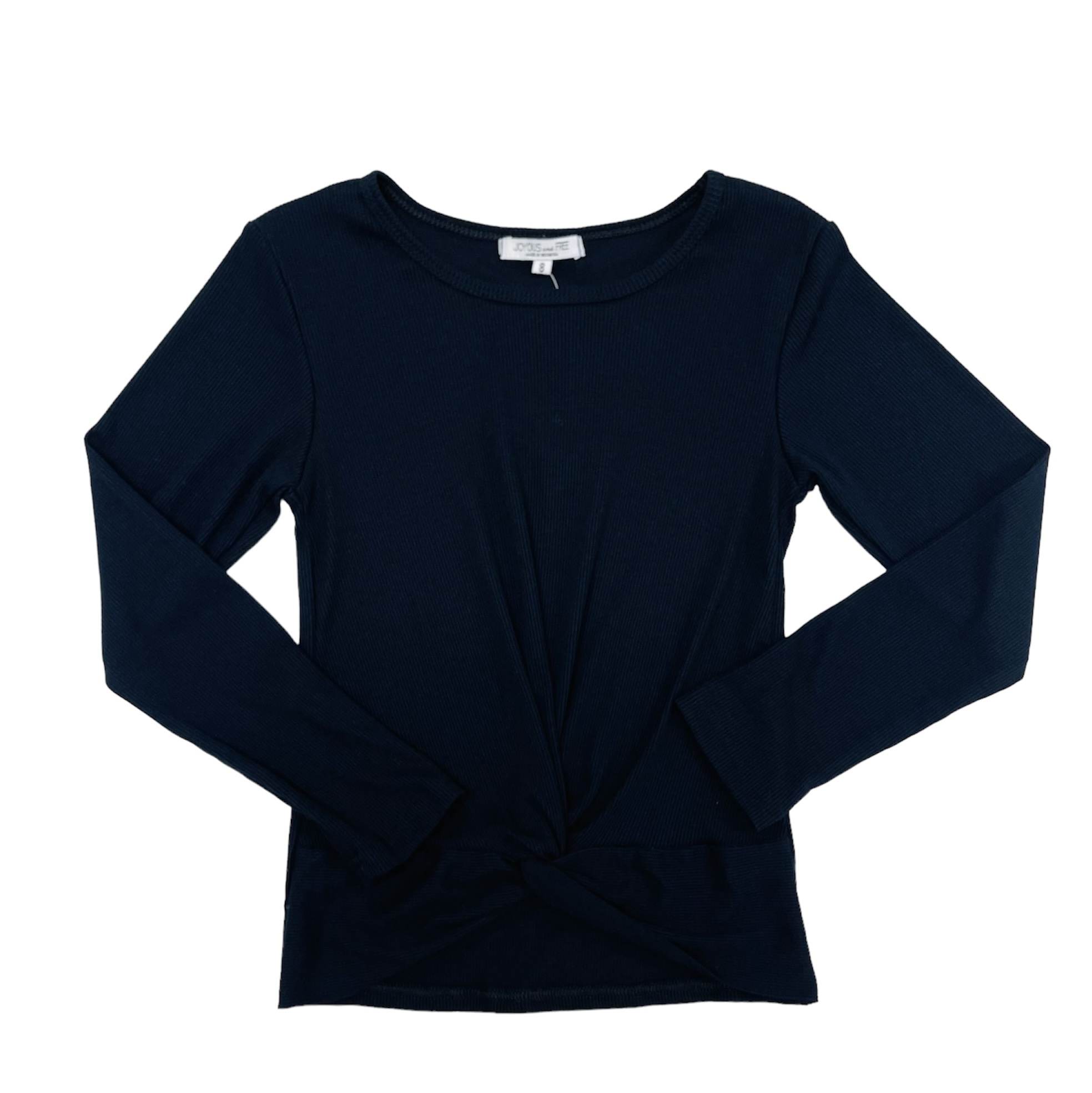 Joyous & Free Black L/S Prism Top