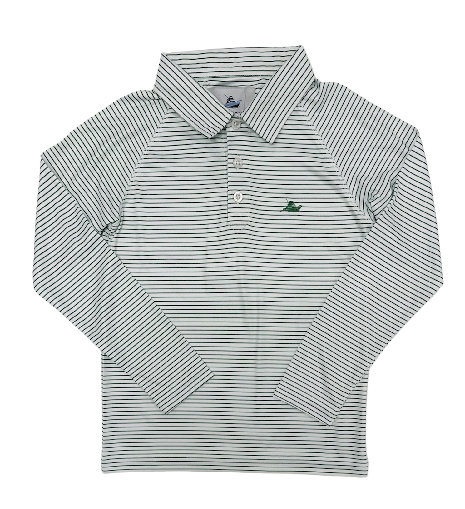 SouthBound Green Micro Stripe Polo