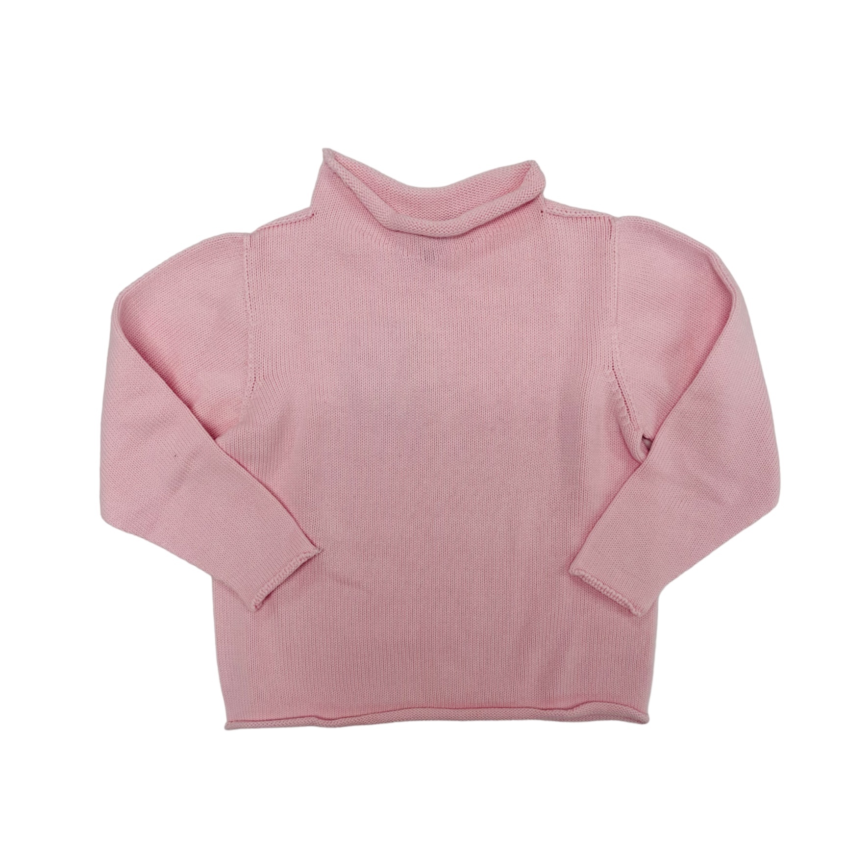 A Soft Idea Pink Jersey Rollneck Sweater