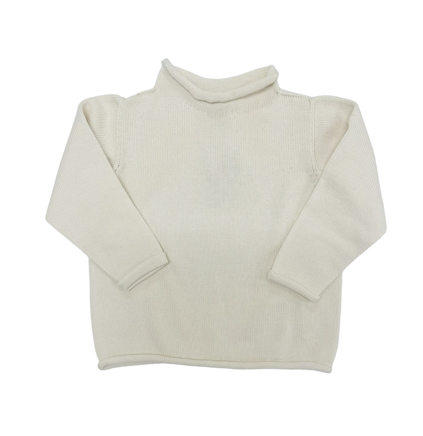 A Soft Idea Natural Jersey Rollneck Sweater A Soft Idea Natural Jersey Rollneck Sweater